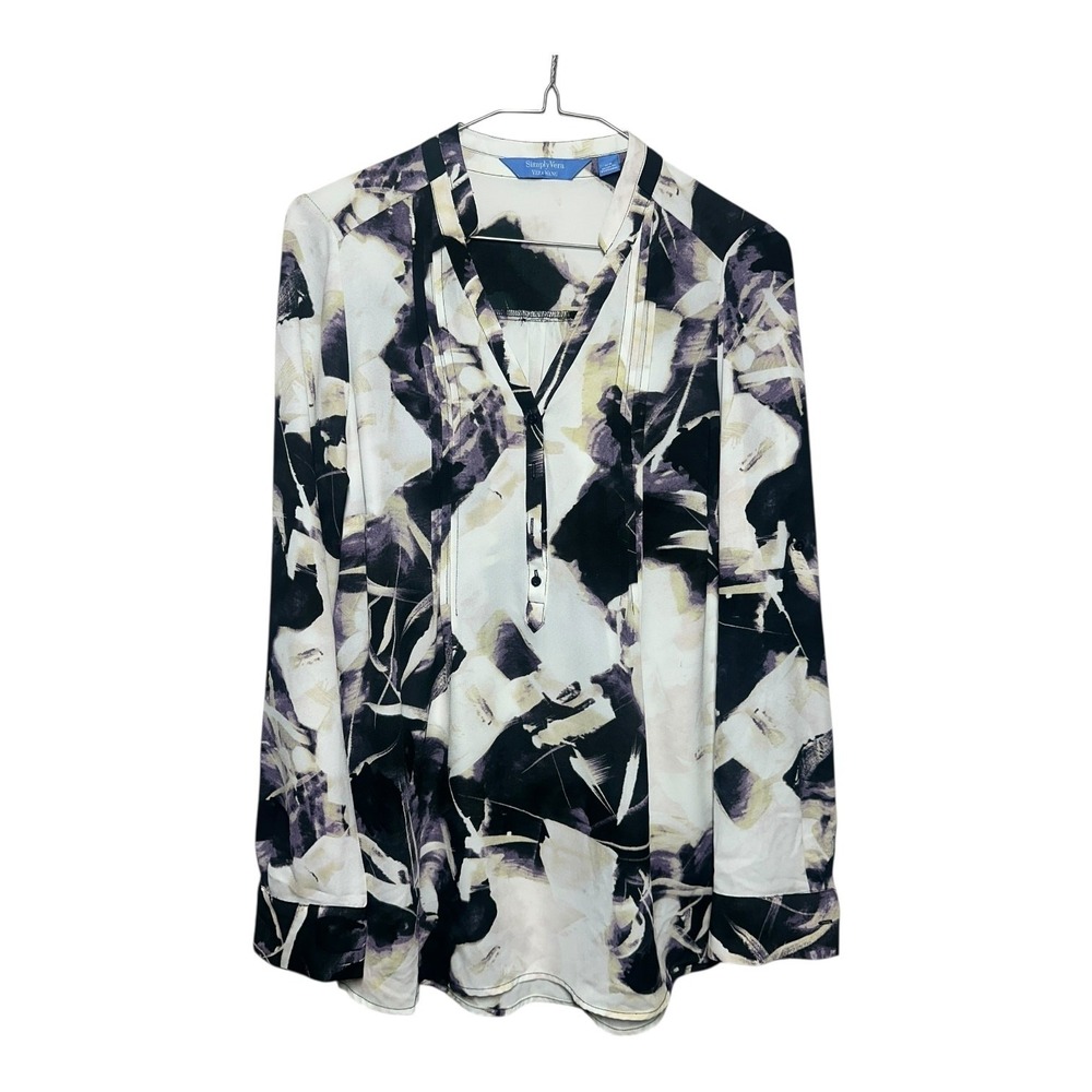 Simply‎ Vera Vera Wang Women's Black, White, Cream Size XS Polyester